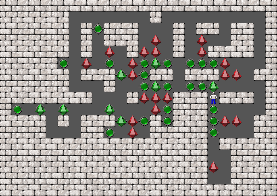 Sokoban Bugs550 collection level 6